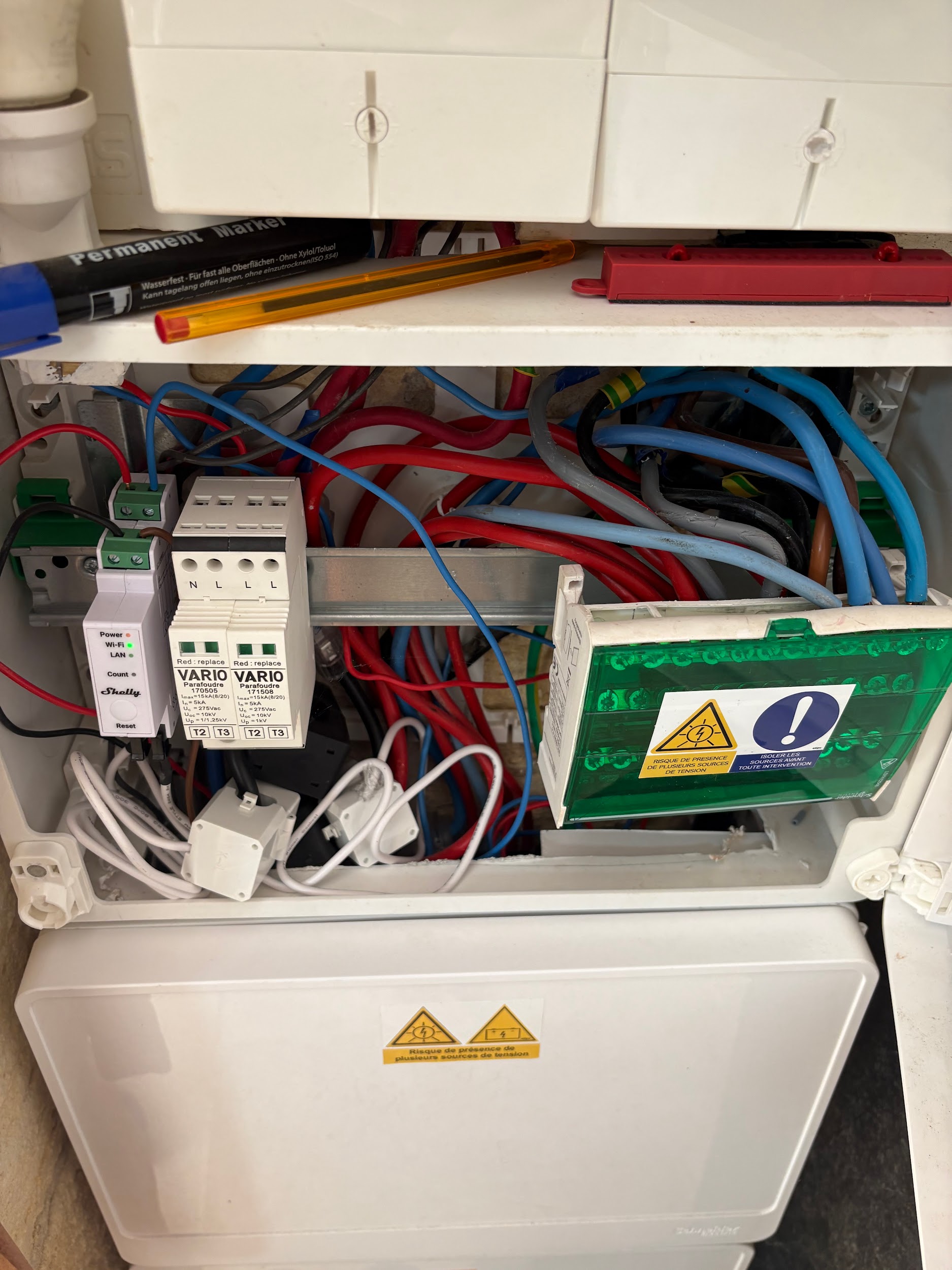 Tableau solaire — Shelly + parafoudre VARIO