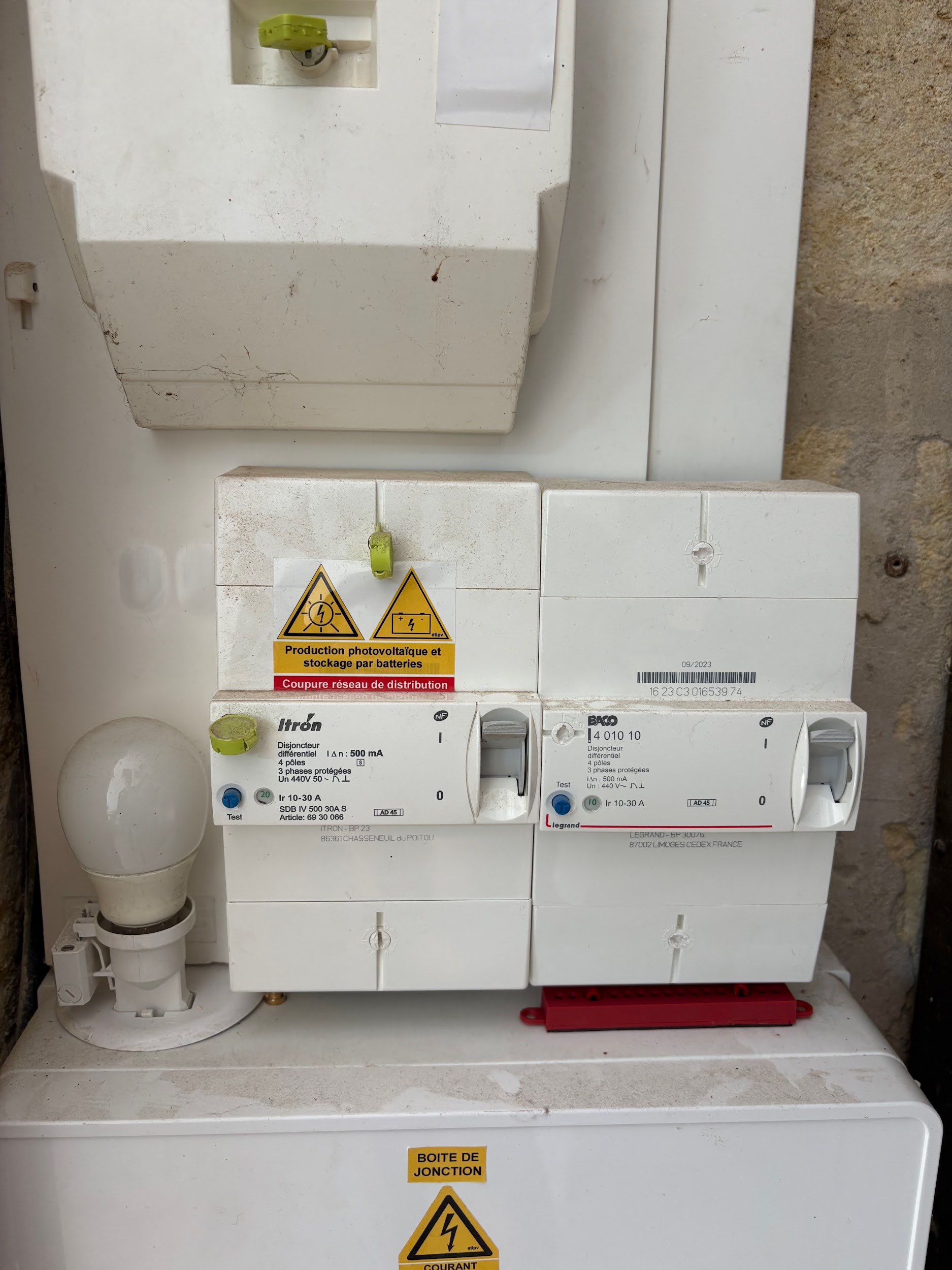 Disjoncteurs différentiels PV